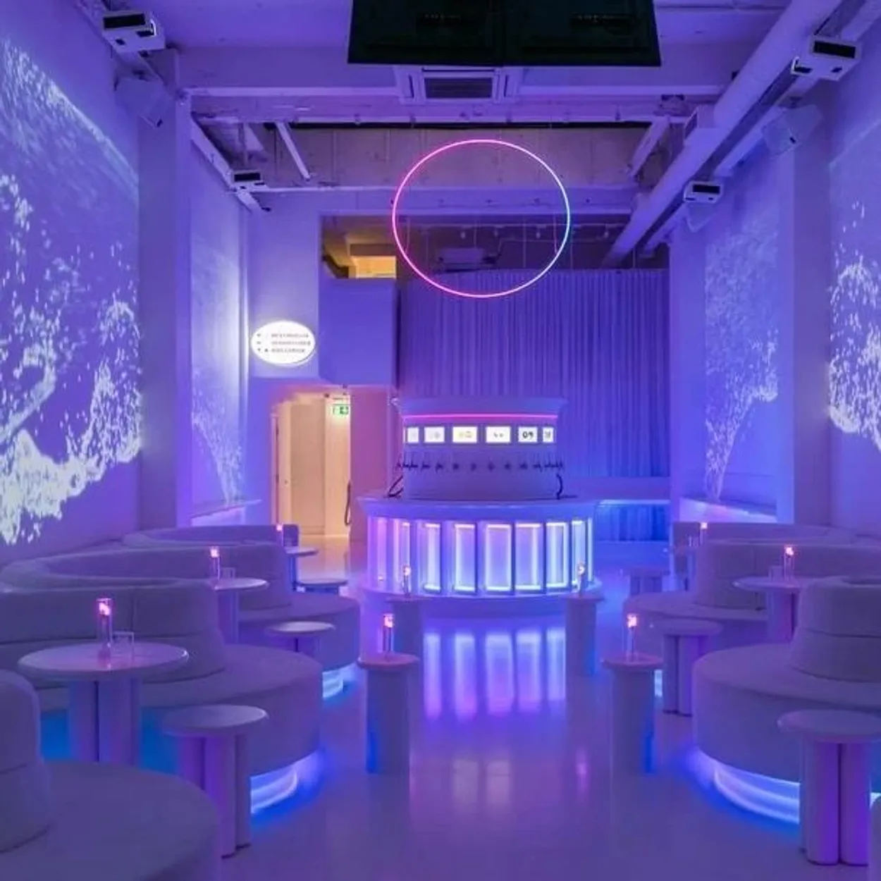 Purple lighting bar